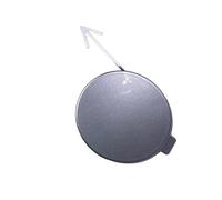 WEFOLEN pour VW pour Polo 5 6R 1ère Phase Hatchback 2010 2011 2012 2013 6R0807241D Cache-Couvercle Crochet Remorquage Pare-Chocs Avant Cache Crochet Remorquage Voiture(Argent)
