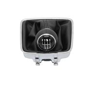 WEFOLEN Pour VW Pour Tiguan 5N 2007 2008 2009 2010 2011 6 Vitesses Pommeau De Levier De Vitesse De Voiture Avec Soufflet De Pommeau De Levier De Vitesse(Black)