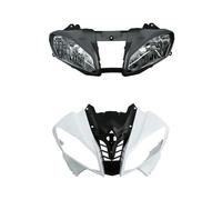WEFOLEN Pour YZF R6 2008-2016 Carénage Avant Supérieur Non Peint Phare Ensemble Phare(1 Set)