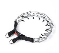 Weforu Collier de dressage pour chien de 50 cm, chaîne étrangleur en métal pour chiens de petite, moyenne et grande taille, dressage en plein air (ajustable) (petit)