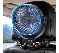 WeFrady Ventilateur de siège arrière pour enfants, ventilateur de siège arrière rechargeable pour enfants (fonctionne avec piles)