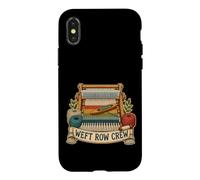 Weft Row Crew Tissage Peigne Rigide Coque pour iPhone X/XS