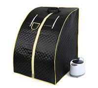 WeFun Sauna portatif Home Steam Sauna Chauffage du Corps Désintoxication Outil de Sauna (Noir)