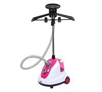 wefun vertical à vapeur, Stand de Lisseur à vapeur, 1700 W 1.7L, cintres réglable, 2 paramètres de basse/haute vapeur Rosa