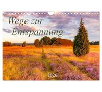 Wege zur Entspannung 2026 (Wandkalender 2026 DIN A4 quer), CALVENDO Monatskalender: Zauberhafte Landschaftsaufnahmen laden zum Entspannen ein!