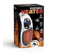 WeGeek ELECTRONICS Mini appareil de chauffage électrique infrarouge avec fixation directe à la prise et chauffage rapide 500 W, autofocalisation, minuteur, silencieux, blanc