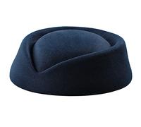 Wegiwuca Accessoires de costume d'hôtesse de l'air pour femme Chapeau d'hôtesse de l'air pour uniforme immobilier Chapeau d'hôtesse britannique vintage Costume d'hôtesse de l'air