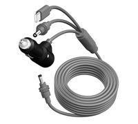 Wegiwuca Câble d'alimentation de voiture haute performance 1 mètre - Plusieurs appareils rapides - 3 interfaces - Câble de charge de véhicule pour téléphones, tablettes, adaptateurs de voiture