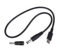 Wegiwuca Câble d'alimentation USB C vers 5,5 x 2,1 mm 3,5 x 1,35 mm 9 V 5 V 12 V 15 V 20 V pour photographie professionnelle et matériel de radiodiffusion