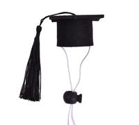 Wegiwuca Casquette de remise de diplôme pour chats, couvre-chef réglable pour photos d'anniversaire, portraits de célébration et déguisement, mortier, tenue de remise de diplôme, accessoire photo
