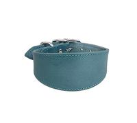 Wegiwuca Collier large rembourré en cuir véritable pour lévriers italiens