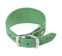 Wegiwuca Collier large rembourré en cuir véritable pour lévriers italiens