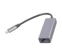 Wegiwuca Convertisseurs USB 3.2 type C vers RJ45 10 000 Mbps Gigabit Wire Networking Adapter Plugs and Play Aluminum Shell Multiple Gigabit Type C Ethernet Convertisseurs