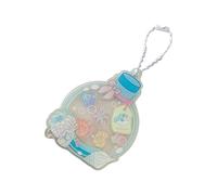 Wegiwuca Joli porte-clés avec initiale pour sac à main, voiture pour femmes et filles, accessoires esthétiques, Coque bleue.