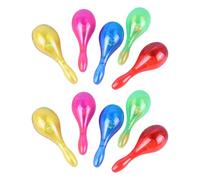 Wegiwuca Lot de 10 maracas lumineux interactifs pour sols de danse avec 6 modes clignotants et instruments musicaux sans danger pour les enfants