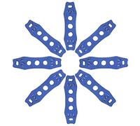 Wegiwuca Lot de 10 pinces à papier en microfibre pour sacs en cuir avec bande en caoutchouc plat en métal