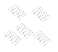 Wegiwuca Lot de 25 épingles à agrafes de jardin en forme de U pour ancrage sécurisé des plantes, design coupe-vent, insertion facile du sol, fixations au sol en acier