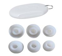 Wegiwuca Lot d'embouts en silicone avec étui de rangement pour un son amélioré offrant confort et stabilité à chaque utilisation. Embouts souples pour une utilisation active