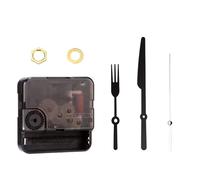 Wegiwuca Mécanisme de mouvement d'horloge à long arbre personnalisable avec aiguilles de fourchette pour personnaliser l'horloge murale réparation pièces accessoires