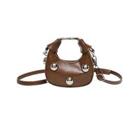 Wegiwuca Sac à bandoulière en cuir synthétique pour femme - Petit sac à main pour shopping, rendez-vous galant, rétro - Messagers tendance pour femme - Bandoulière simple en cuir synthétique - Petit