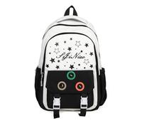 Wegiwuca Sac à dos imprimé étoiles style coréen sacs de jour décontractés sac de voyage étudiant école esthétique livre primaire imprimé étoiles école voyage décontracté sac à dos simple sac à dos