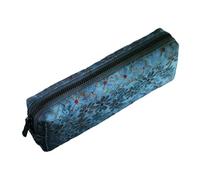 Wegiwuca Trousse à crayons rétro brodée de grande capacité en tissu de lin avec fermeture éclair pour étudiants, usage quotidien, fournitures scolaires asiatiques, a, Beauté de masse