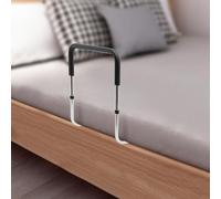 WEGJYKY Rail de lit, stabilité réglable Bar de Main-d'œuvre Assistal Balustrade Assistant de mobilité handicapée de Barre de Support pour Entrer ou Sortir du lit avec Une Sangle de Fixation pour Les