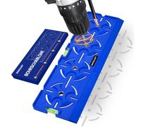 WEGLUST Gabarit de perçage outil multifonction pour prise de courant, boîte encastrée et installation électrique en cloison sèche (bleu)