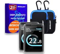 WEGLUST Housse de protection pour écran Bosch Kiox 500 + sac en néoprène | Protection d'écran pour vélo électrique | Transparent et imperméable | Protection contre les chocs et les rayures (lot de 2