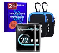 WEGLUST Lot de 2 étuis de protection d'écran pour Bosch Kiox 500 + étui en néoprène | Film de protection d'écran pour vélo électrique | Transparent et étanche | Protection contre les chocs et les
