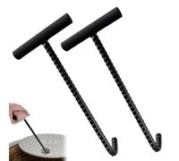 WEGREAT 2 pièces 30 cm Lève-couvercle d'égout : lève-couvercle de regard et crochet de levage lourd