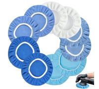 WEGREAT Bonnet de polissage : lot de 10 bonnets de polissage, disque de polissage de 230 à 250 mm, kit de tampons de polissage pour voiture, meubles, verre, nettoyage, polissage du sol