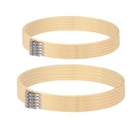 WEGREAT Set de cercles à broder : 10 pièces cercles à broder en bambou 20/23 cm, Embroidery Hoop, cercle à broder en bois, cercle à broder en bambou pour broderie DIY au point de croix, couture à la