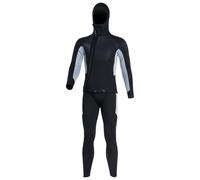 WEHAM Combinaison Chaude en néoprène de 5 mm pour Hommes, Combinaison de plongée épaisse Fendue plongée en apnée Profonde Surf Natation Combinaison Froide et Humide,Noir,L