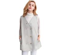WEHAM Gilet Anti-radiations EMF 5G, vêtement de maternité, Haut, Tablier, Robe de Grossesse, Tunique de Protection WiFi RFID, débardeur en Tissu argenté,Gris,L