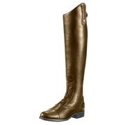 WEHAM Marron,48,Bottes d'équitation rétro à lacets en cuir PU pour hommes et femmes, bottes de chevalier longues d'équitation en plein air pour débutants