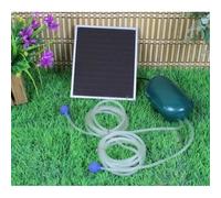Wehmann Solaire Puissance Double Pompe pour Aération 200 L/H Aérateur pour Étang Pour Jour Et Nuit