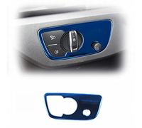 WEHOMY Acier Inoxydable Phare Interrupteur Cadre Décoration Couverture Garniture LHD Voiture Style Intérieur Accessoires pour A4 B9 2017-2019