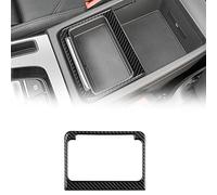 WEHOMY Fibre De Carbone Console Centrale Accoudoir Boîte De Rangement Cadre Décoration Couverture Garniture Voiture Intérieur pour Q5 FY 2018-2022