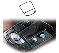 WEHOMY Style Fibre De Carbone Console Centrale Cadre De Changement De Vitesse Décoration Couverture Garniture Accessoires De Voiture en Acier Inoxydable pour A6 C7 2012-2018