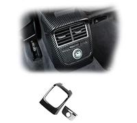 WEHOMY Voiture Arrière Climatisation Évent Cadre Décoration Autocollant Garniture ABS Anti-Coup De Pied Couverture Modifié Décalcomanies pour A3 8V 2014-2018