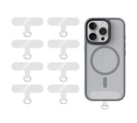 WEHOOM Lot de 8 patchs pour cordon de téléphone portable, coussinets pour chaîne pour smartphone, support transparent pour chaîne, patch universel pour smartphone, pour la plupart des smartphones