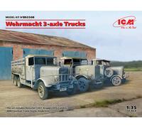 Wehrmacht 3-axle Trucks (Henschel 33D1, Krupp L3H163, LG3000) 1:3 5 Model Kit