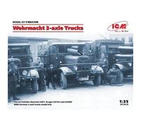 Wehrmacht 3-axle Trucks (henschel 33d1, Krupp L3h163, Lg3000) - 1:35e -