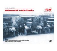 Wehrmacht 3-axle Trucks (henschel 33d1, Krupp L3h163, Lg3000) - 1:35e - Icm G