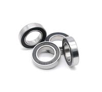 WEHZAFMM Lot de 4 roulements à billes 16003-2RS 16003RS ABEC-1 - 17 x 35 x 8 mm - Double joint en caoutchouc - Acier chromé - GCr15