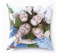 WEI YOU Housse de Coussin Personnalisée, Imprimée Recto-Verso avec Texte et Image - Taie d'Oreiller Unique pour Cadeaux (Different Two Sided, 55X55cm)