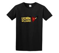 WEI ZUI YE Gaowee Lucinda Williams Logo Men Simple Tshirt Black M