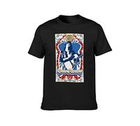 WEI ZUI YE Gram Parsons Art Men Simple Tshirt Black L