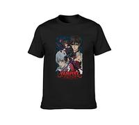 WEI ZUI YE Vampire Knight Lovers Cartoon Merchandise Men Simple Tshirt Black L